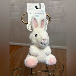 Giftable World  Beautiful Bunny Ball Baby 8”Dog Toy w/Squeaker, Very Solf